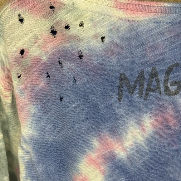 Magnolia Pearl Tie-Dye Love Top - Pink, Blue, White - Picture 11 of 12